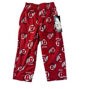 Utah Utes Youth Kids 2T Team Colorway Red Pajama Lounge Pants NWT